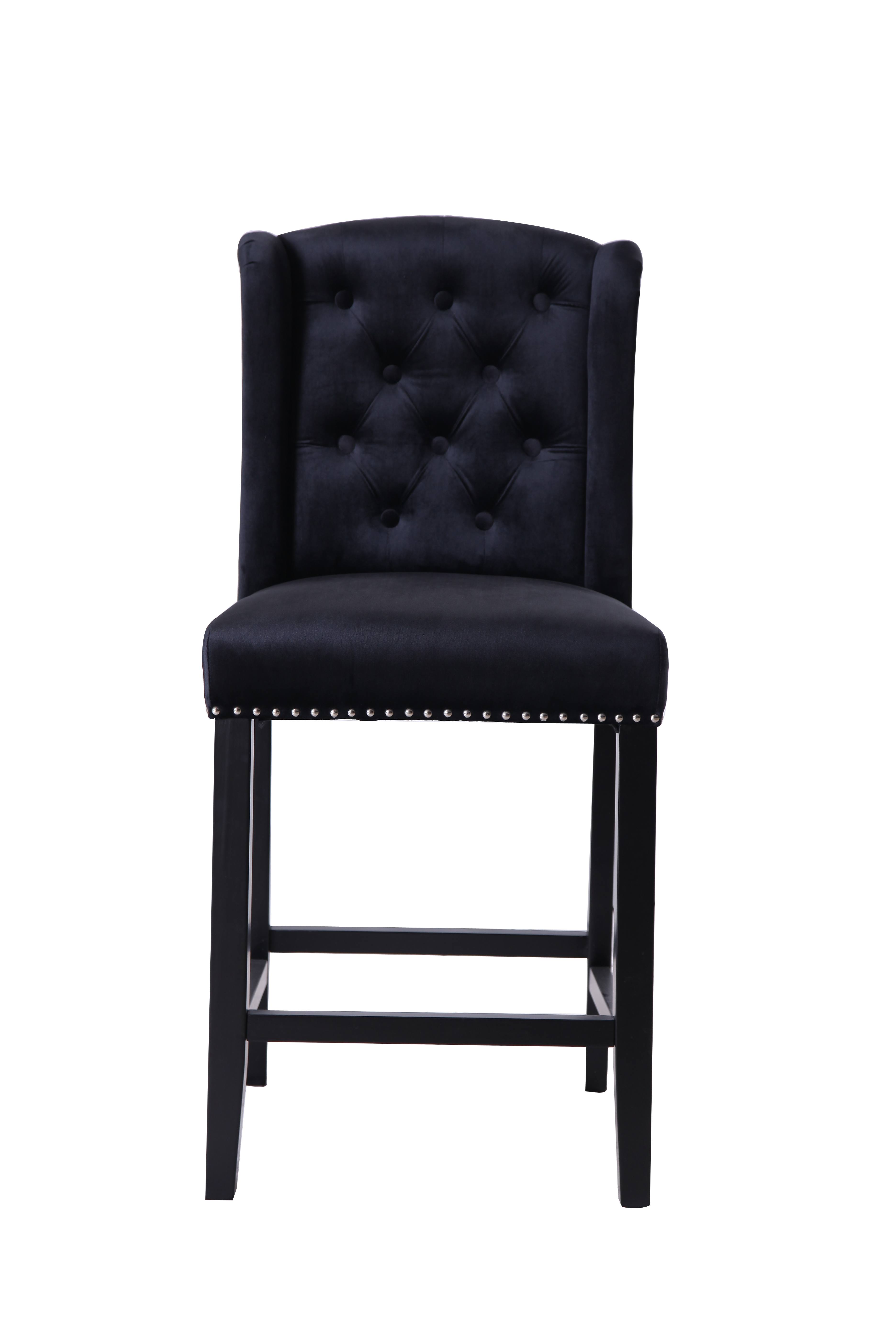 Louis barkrakk med vinge sort velour Vital Design Louis barkrakk sort velour Vital Design